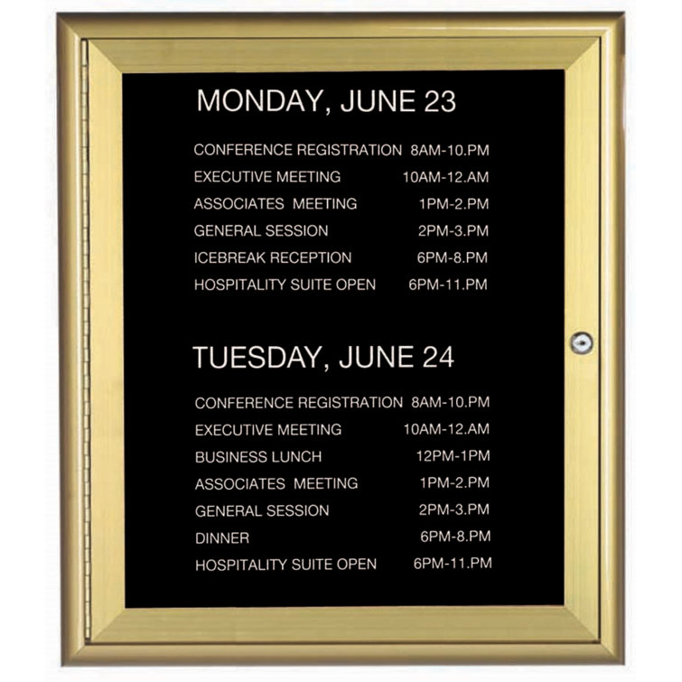 AARCO Enclosed Letter Board Wayfair Canada